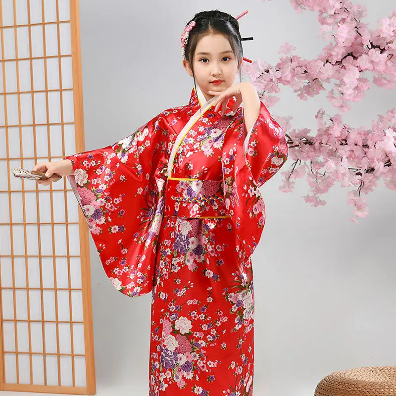 1950s Vintage Childrens Japanese Kimono
