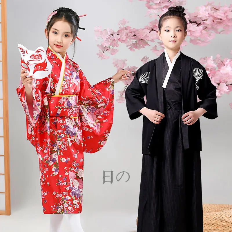 1950s Vintage Childrens Japanese Kimono