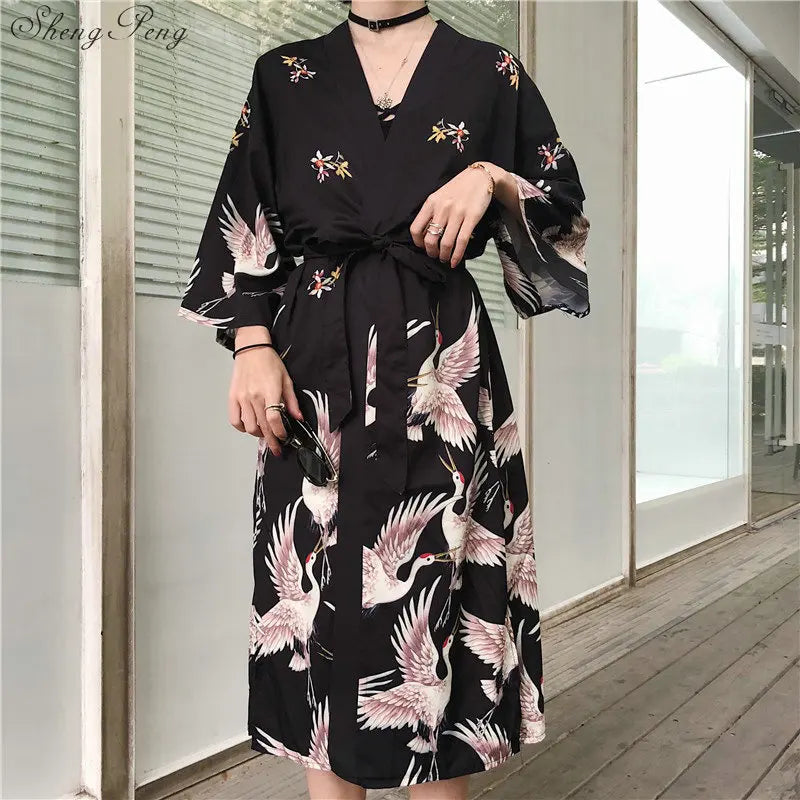 Black Kimono Dress — photo 6