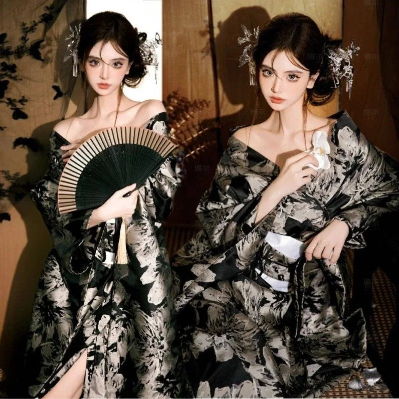 Kimono with Black Dress — photo 5