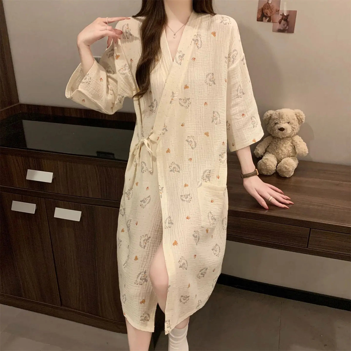 Kimono Short Robe — photo 6