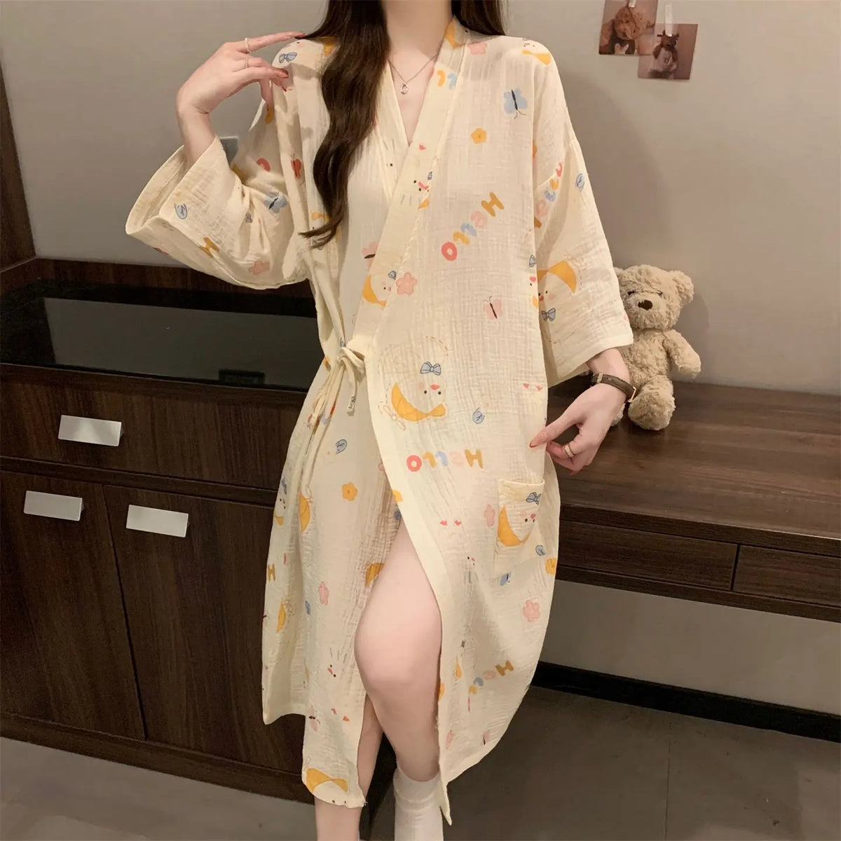 Kimono Short Robe — photo 5