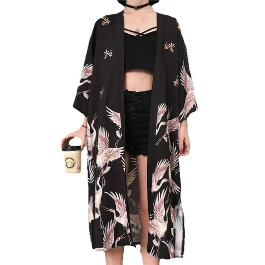 Black Kimono Dress — photo 1