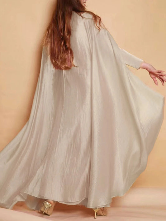 Beige Kimono Abaya