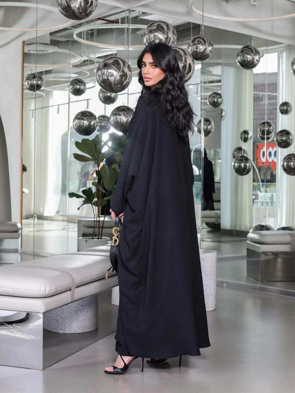 Black Kimono Abaya