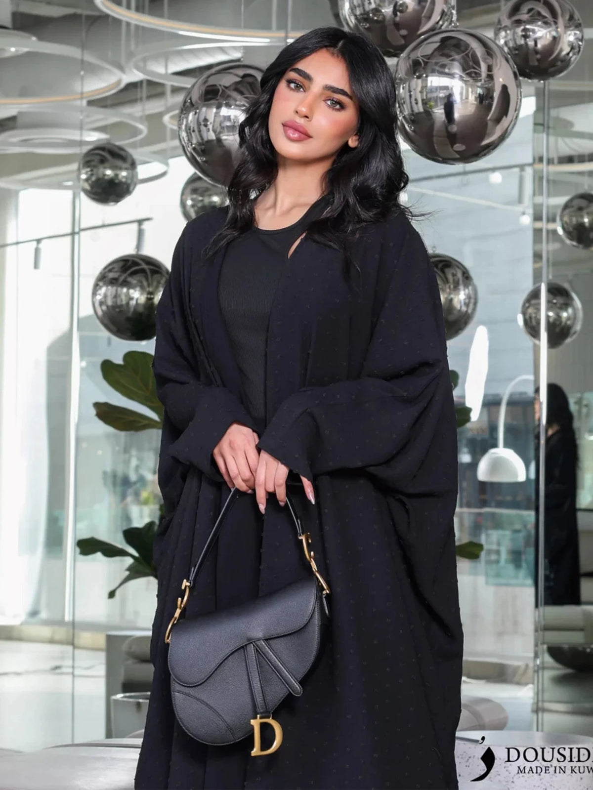 Black Kimono Abaya
