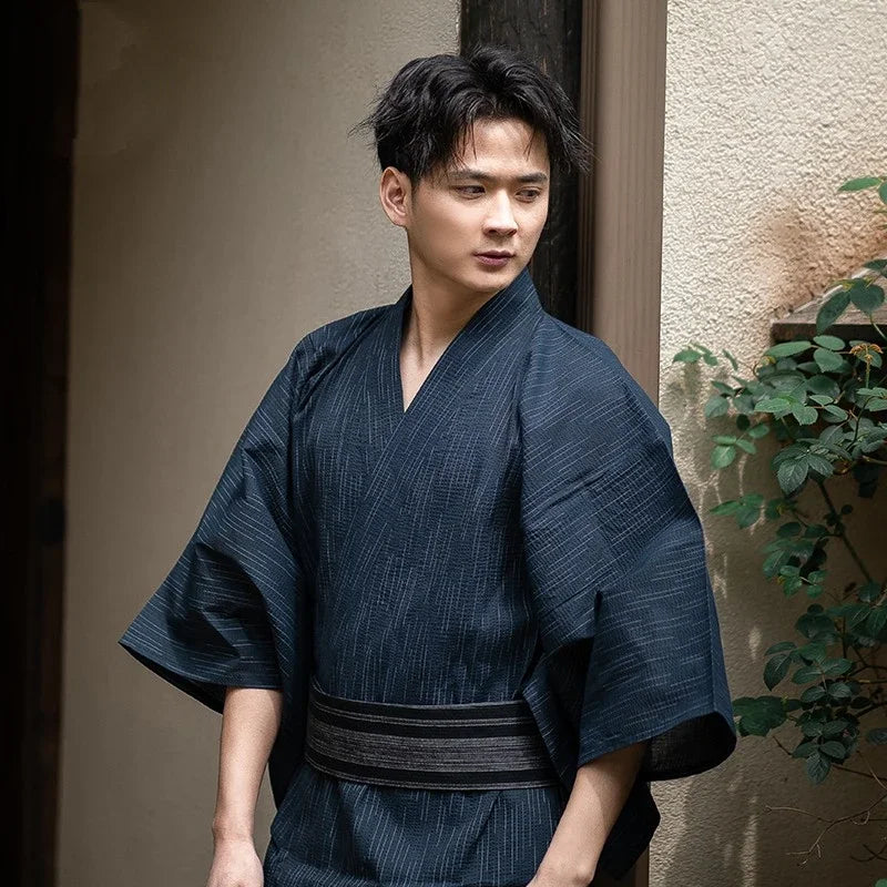 Blue Mens Kimono