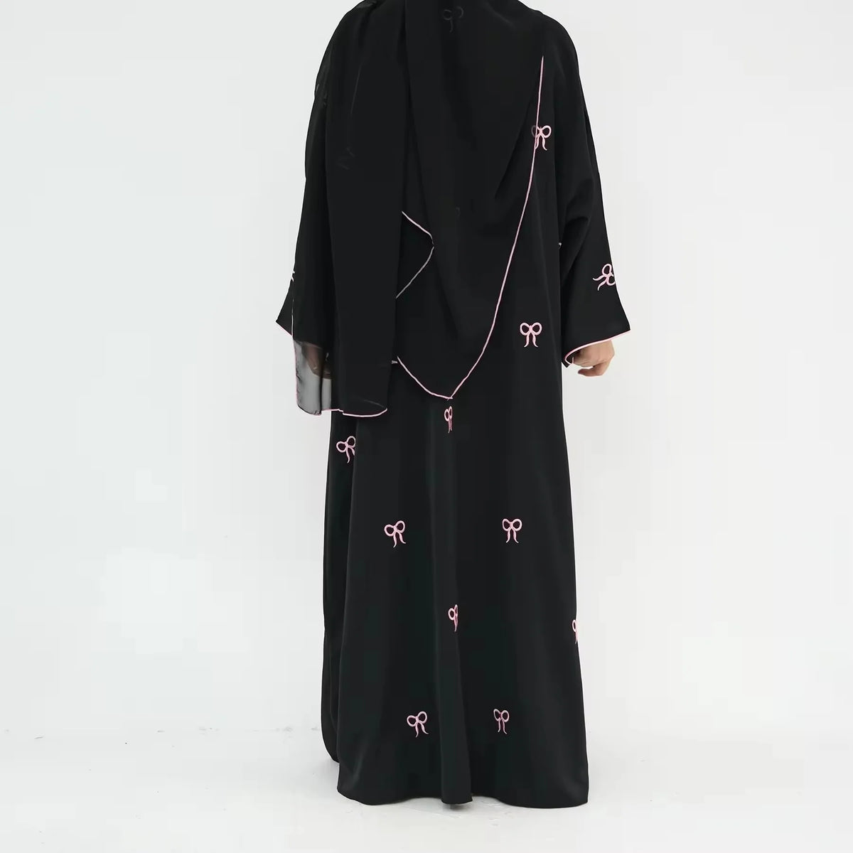 Embroidered Kimono Abaya