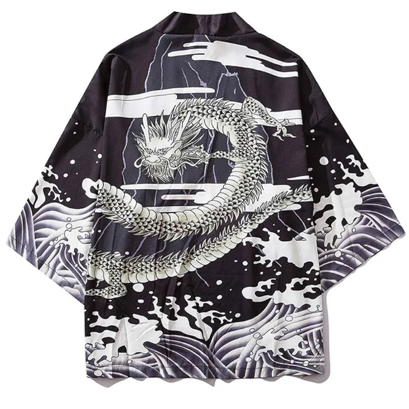 Kimono with Dragon on Back