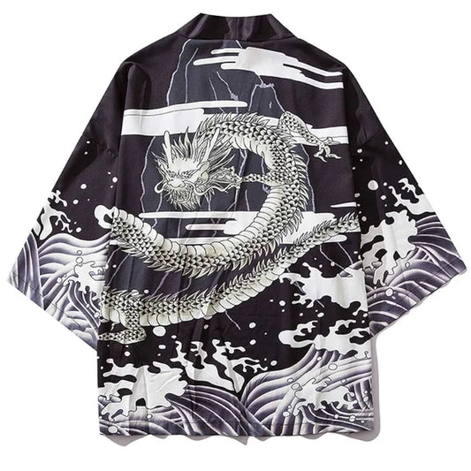 Kimono with Dragon on Back