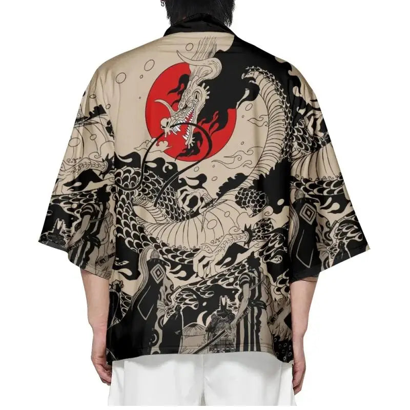 Kimono with Dragon on Back