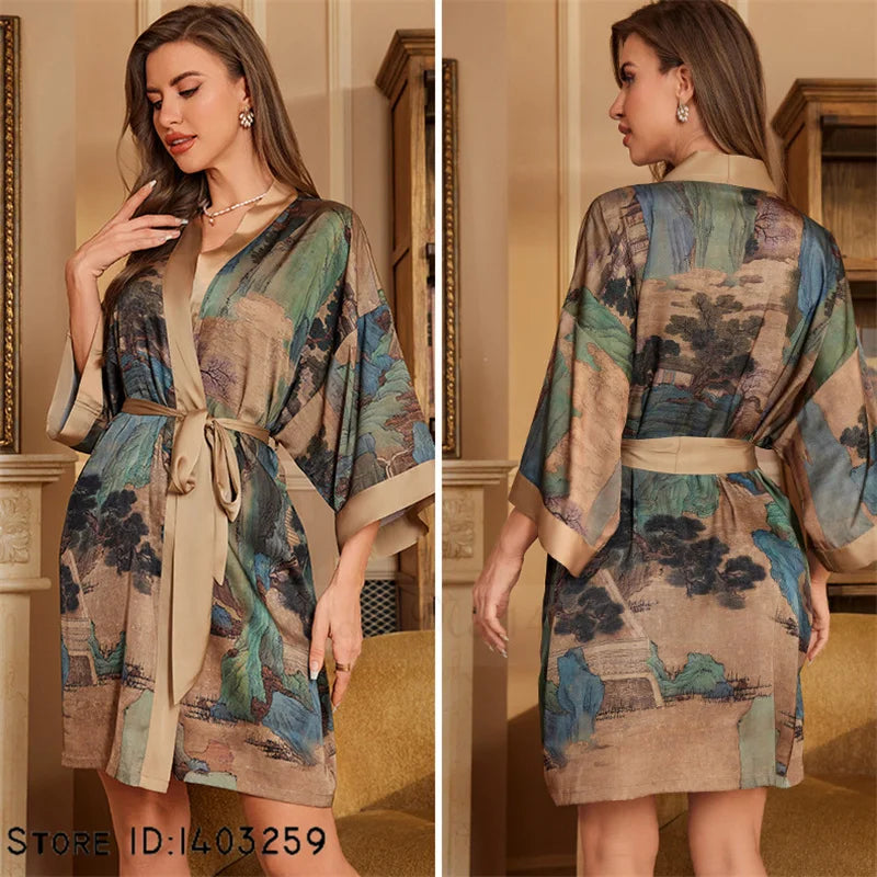 Ladies Kimono Robe